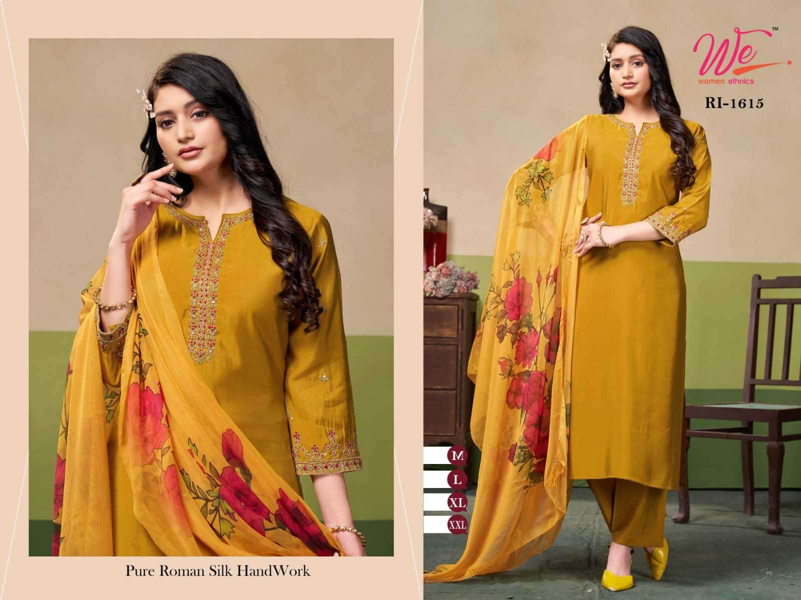 wanna kurti series 1612-1617 Pure Roman Silk readymade suit 