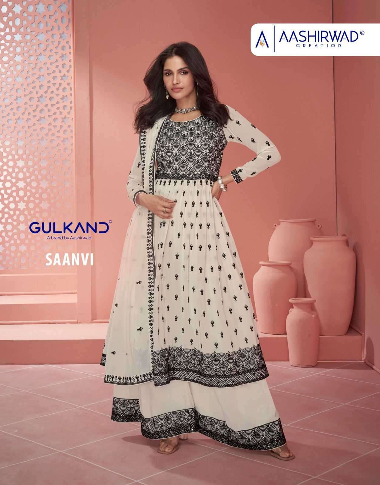 aashirwad gulkand saanvi series 9916-9917 real georgette suit 