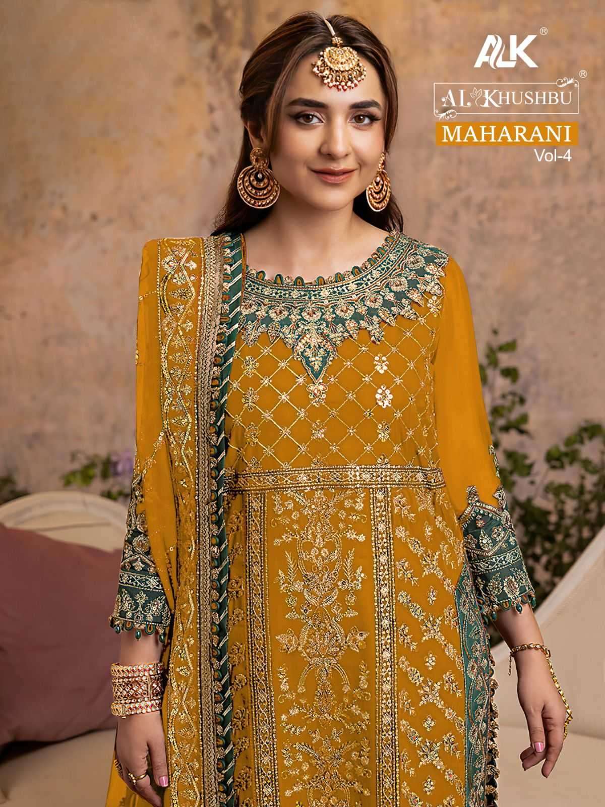 al khushbu maharani vol 4 5082 abcd georgette embroidered suit 