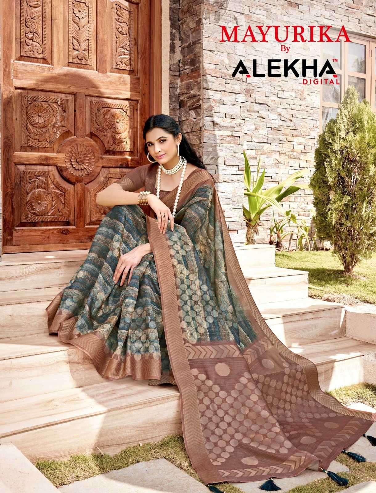 alekha mayurika vol 1 series 25481-25486 silk saree