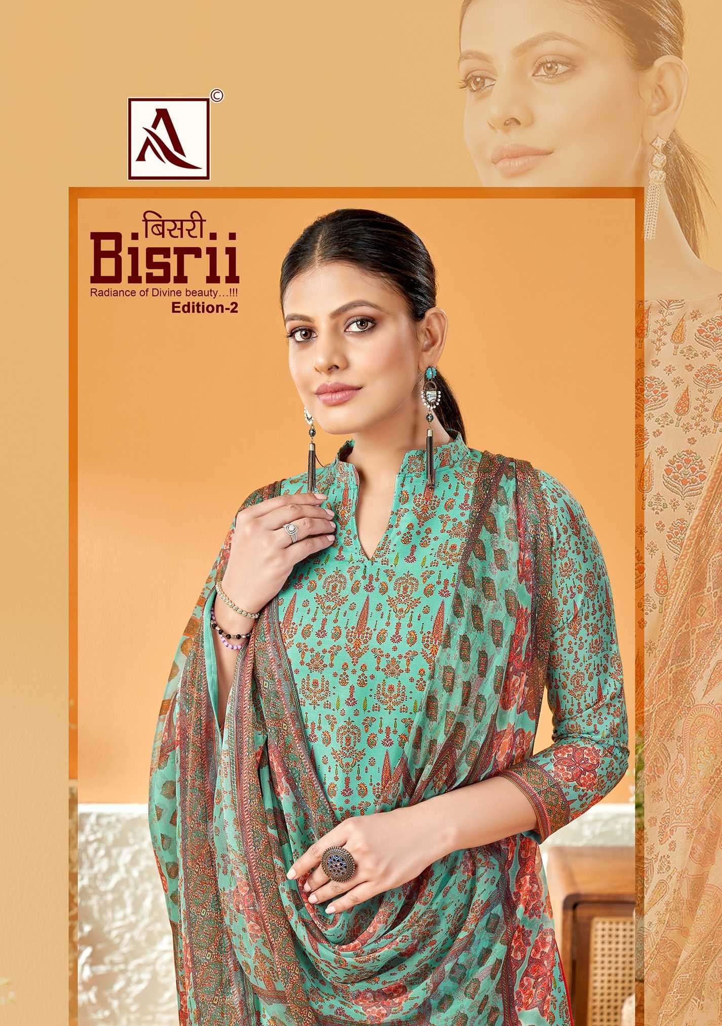 alok suit bisrii vol 2 series 1225001-1225008 Pure Zam Cotton suit