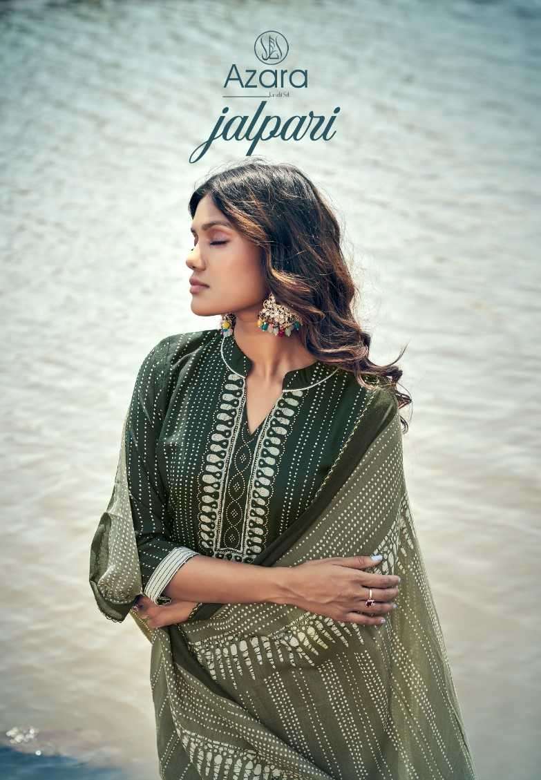 azara jalpari series 63001-63008 cotton slub suit 