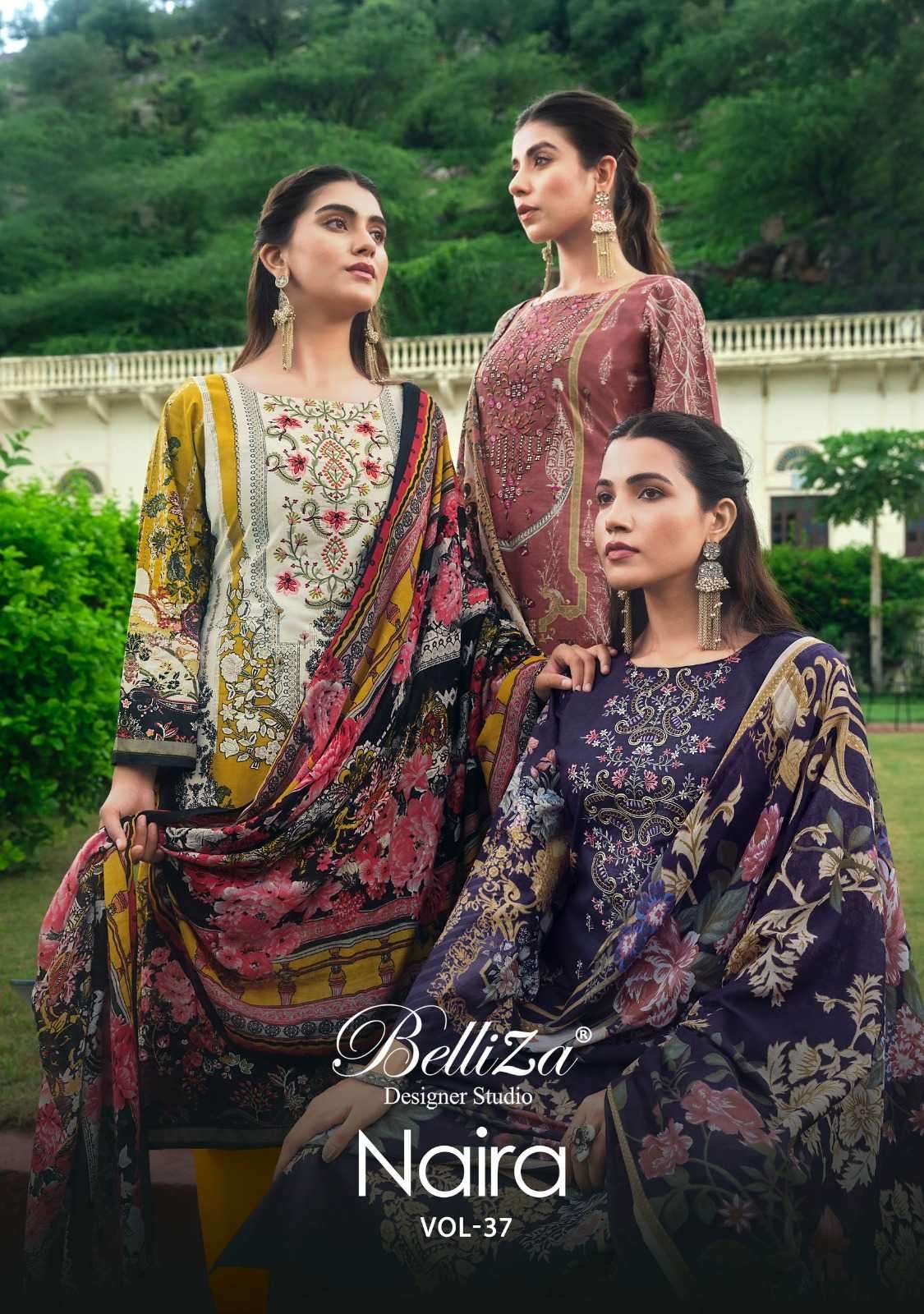 belliza naira vol 37 series 883001-883008 Pure Cotton suit