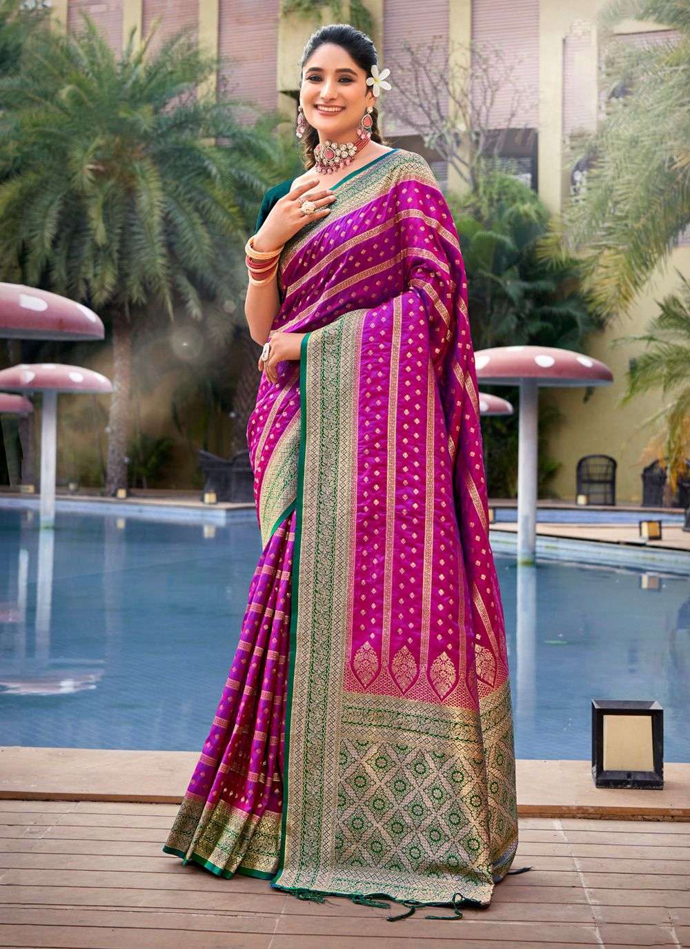bunawat pratibha silk series 1001-1006 Banarasi Silk saree