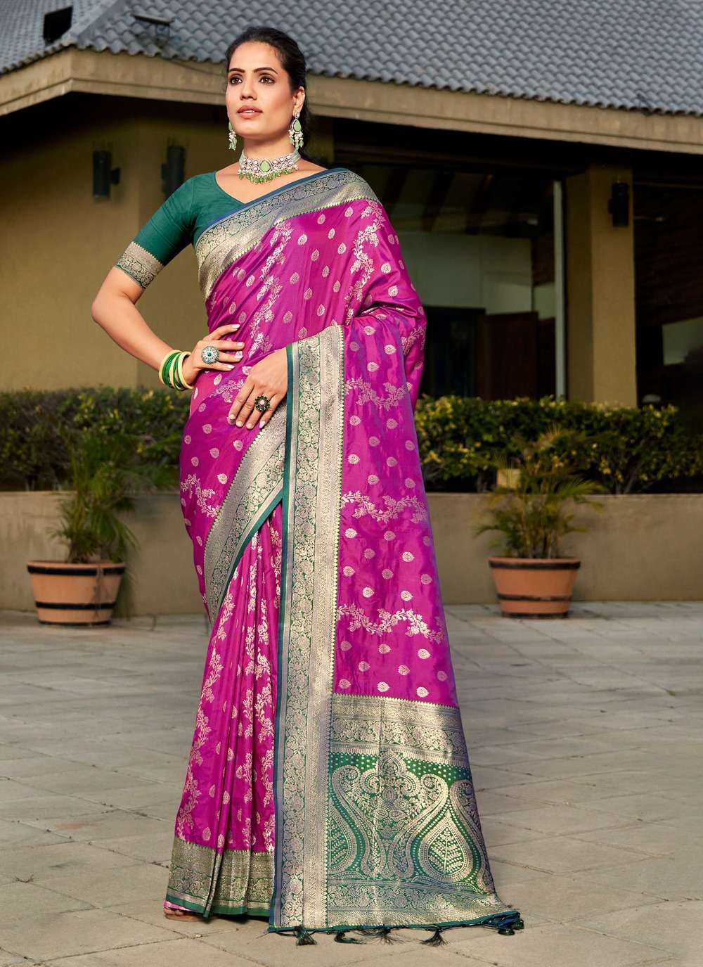 bunawat priyans silk designer Banarasi Silk saree