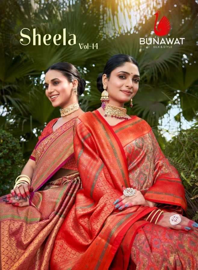 bunawat sheela vol 14 series 1001-1004 Banarasi Silk saree