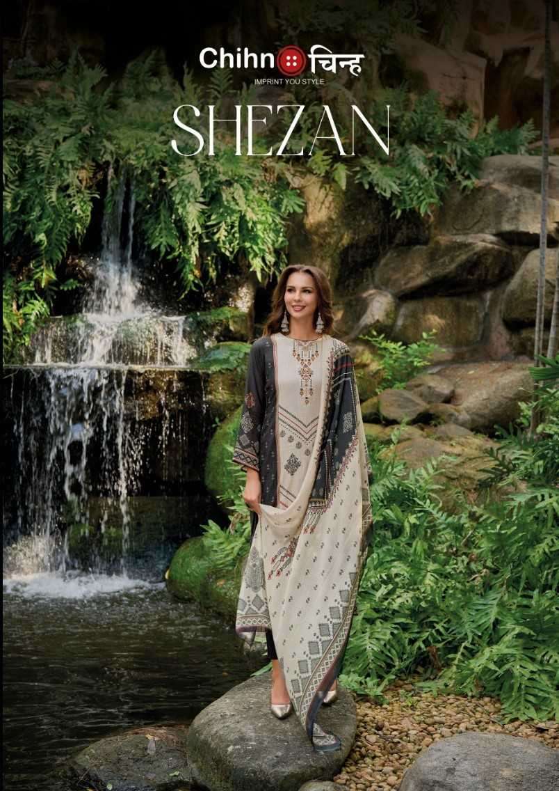 chihn shezan series 6100-6105 pure viscose muslin suit 