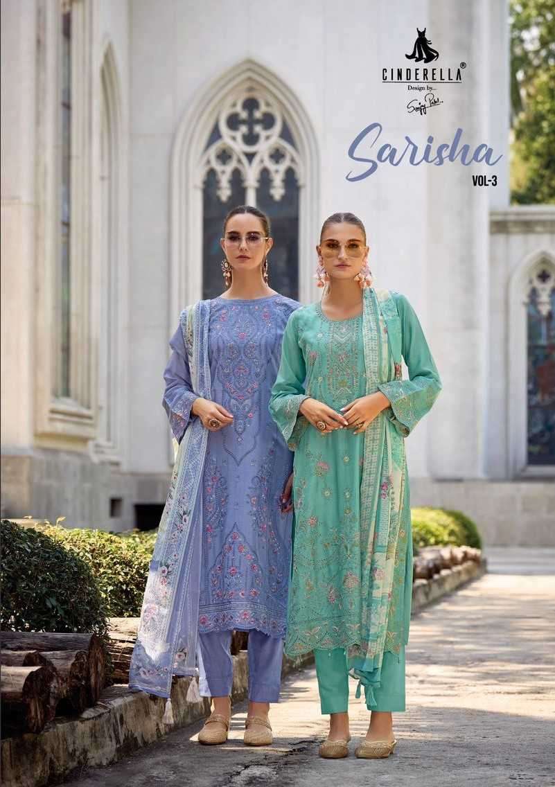 cinderella sarisha vol 3 series 10624-10629 pure muslin suit 