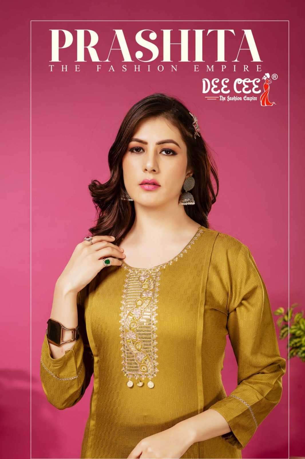 dee cee prashita series 101-106 fancy dobby kurti