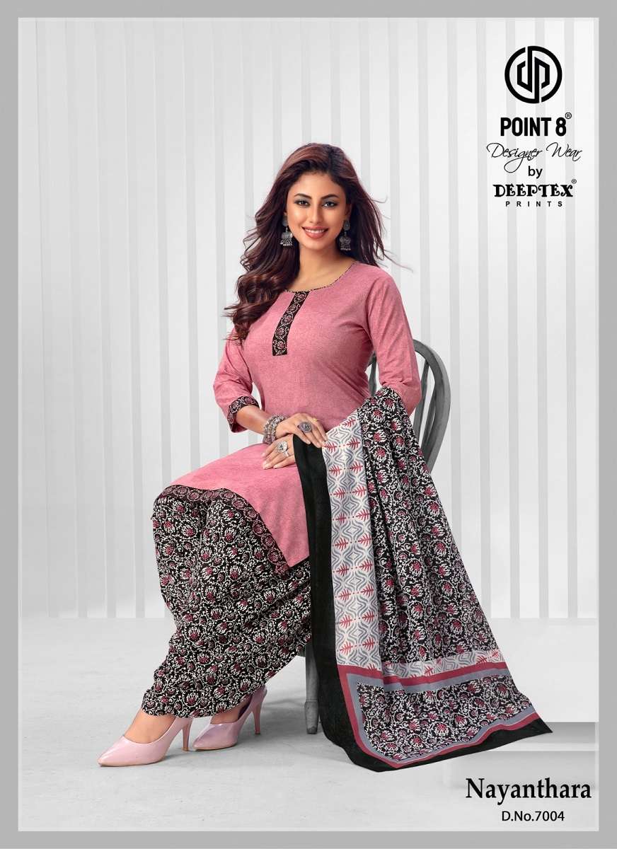 Deeptex Nayanthara Vol-7 series 7001-7010 pure cotton readymade suit 