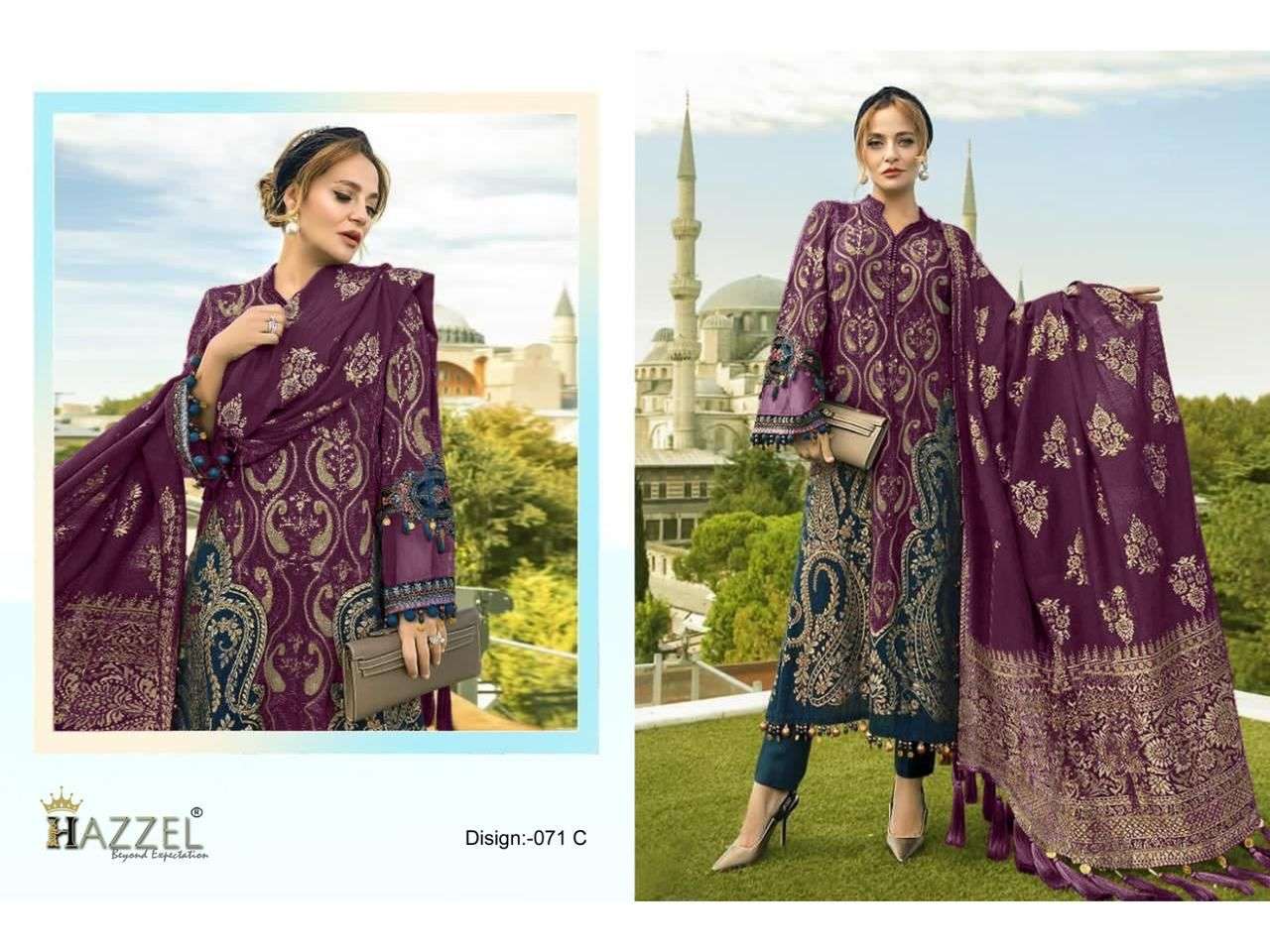 HAZZEL MARIA B  LAWN COLLECTION 071ABCD PURE COTTON SUIT