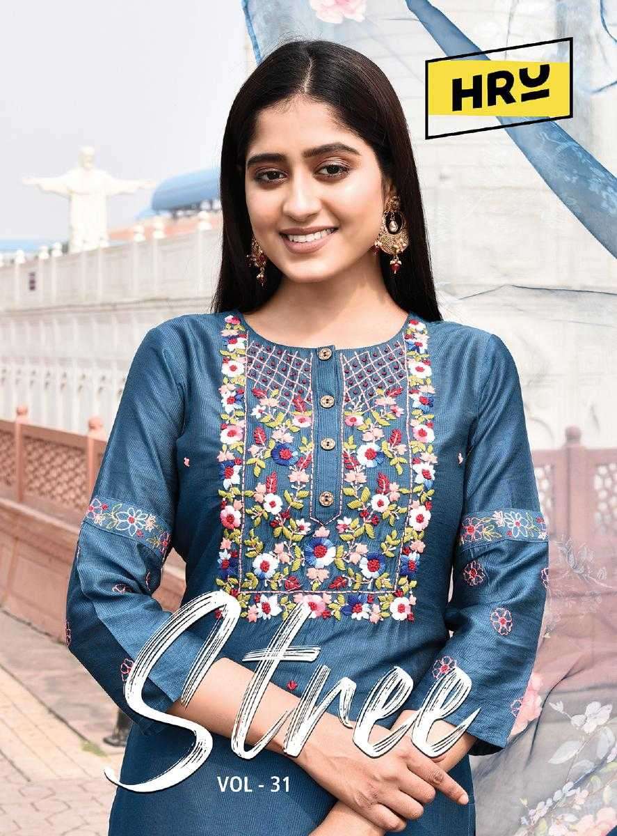 hru india stree vol 31 series 4941-4946 pure viscose readymade suit 