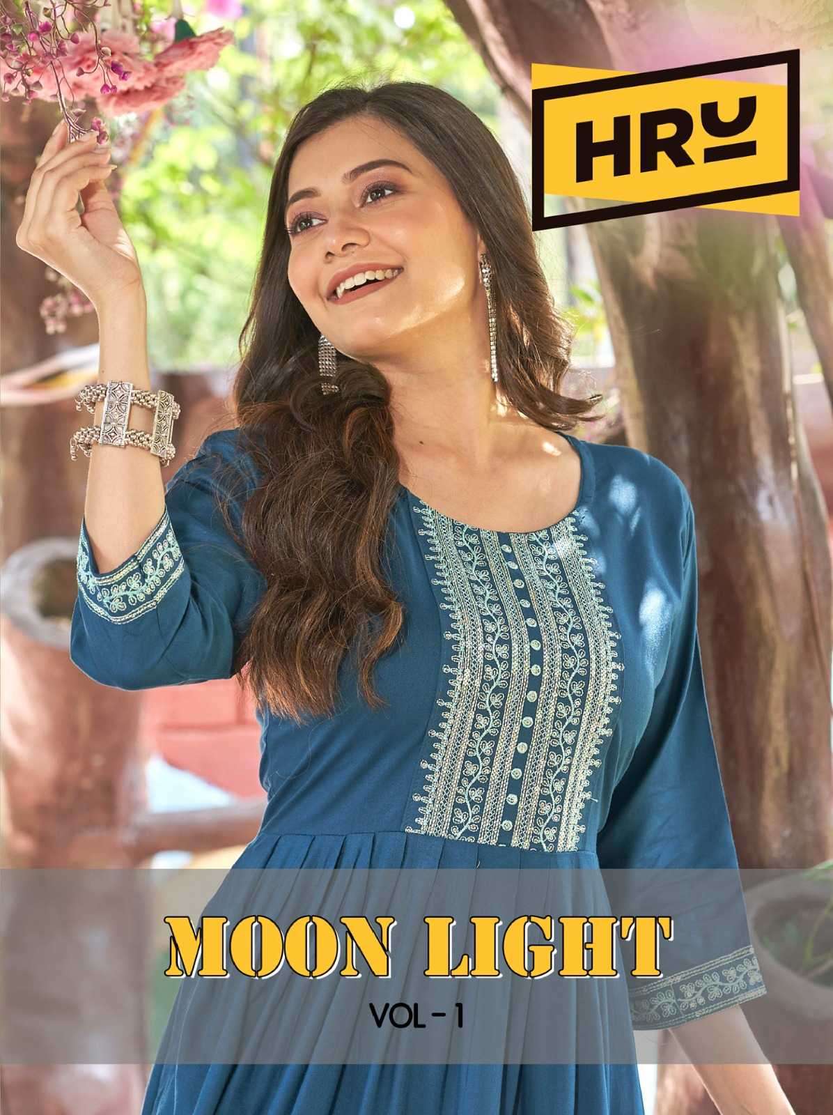 hru moon light vol 1 series 5964-5968 rayon midi dress