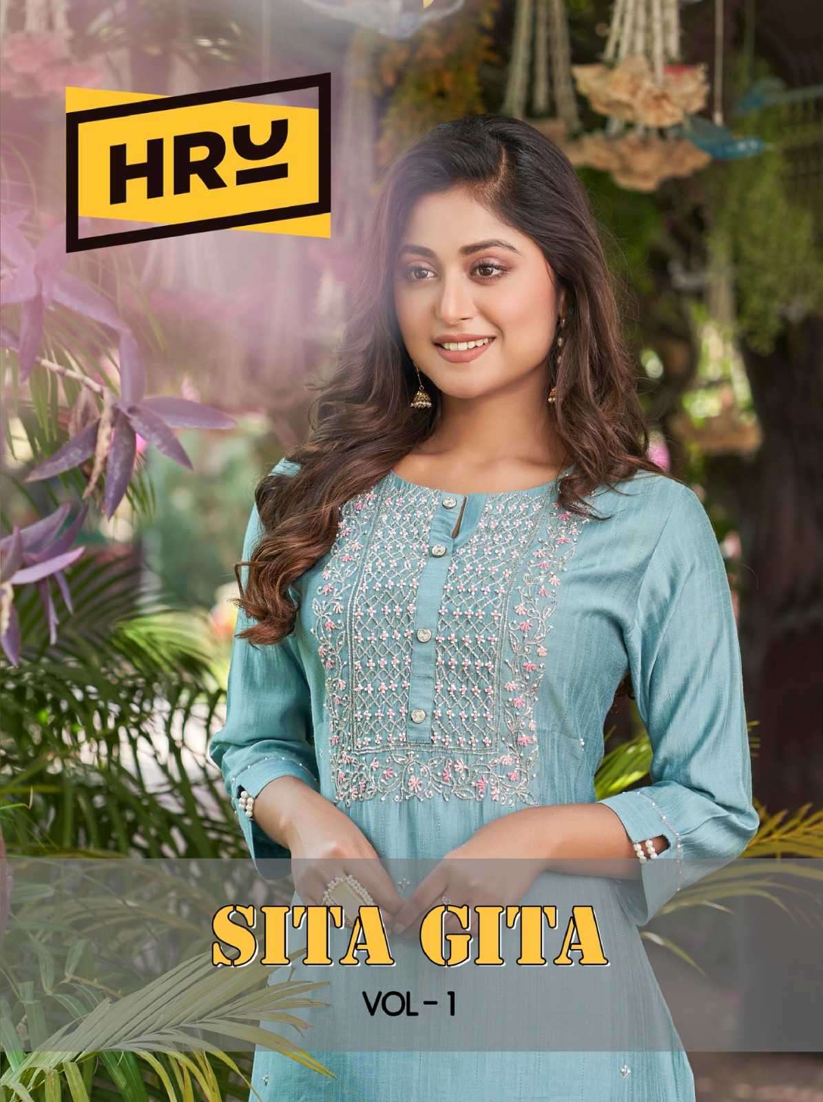 hru sita gita vol 1 nylon viscose kurti 