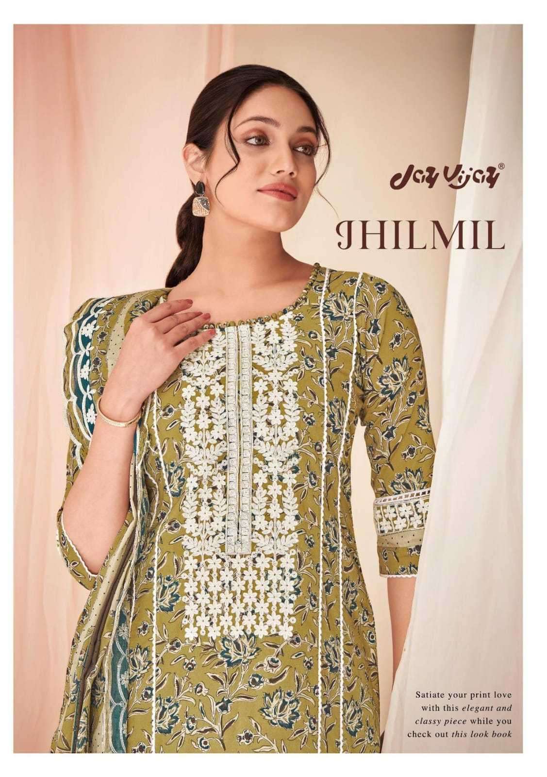 jayvijay jhilmil series 8941-8946 pure cotton suit 