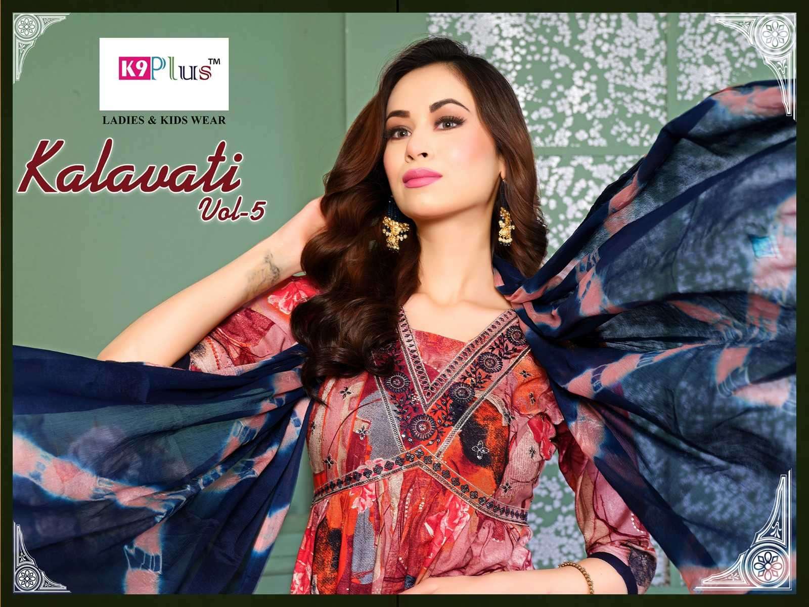 k9 plus kalavati vol 5 series 2011-2018 Rayon readymade suit 