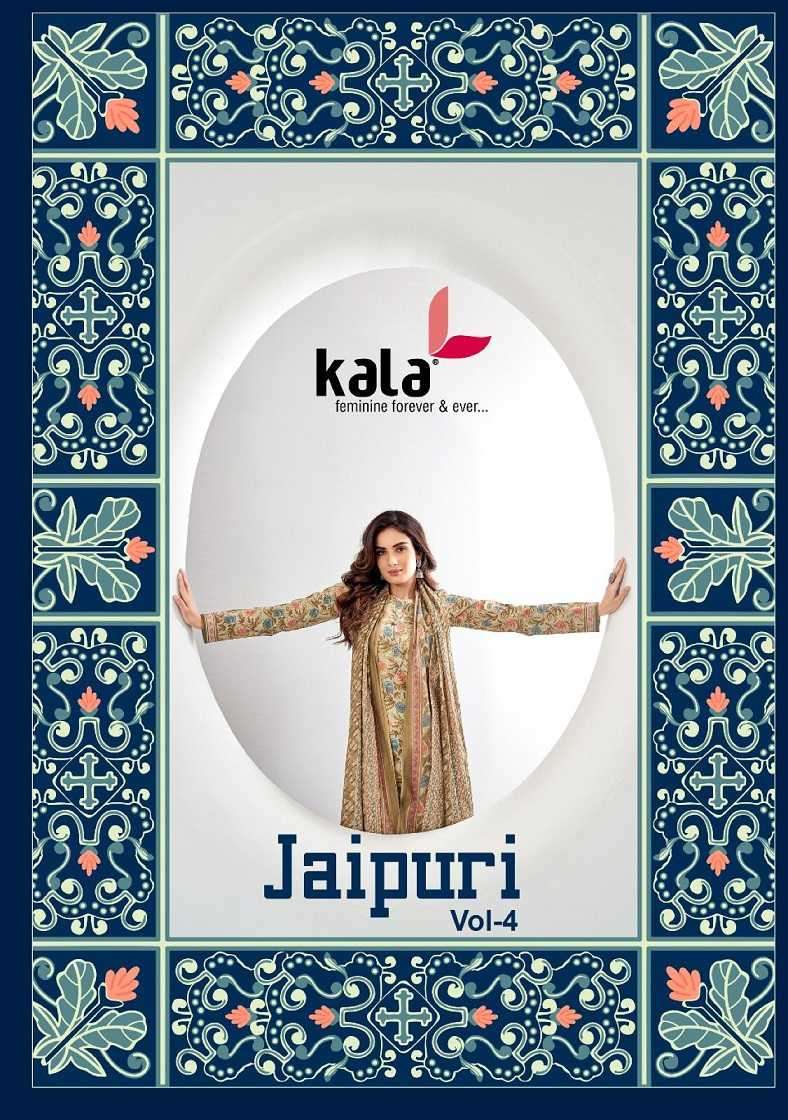 kala jaipuri vol 4 series 5601-5612 Pure Premium Cotton readymade suit 