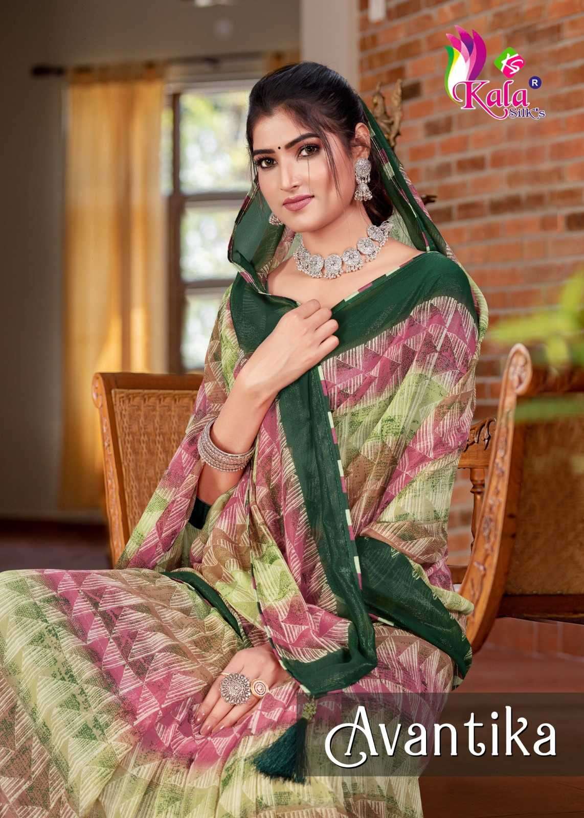 kala silk avantika series 1001-1008 Weightless pattern saree