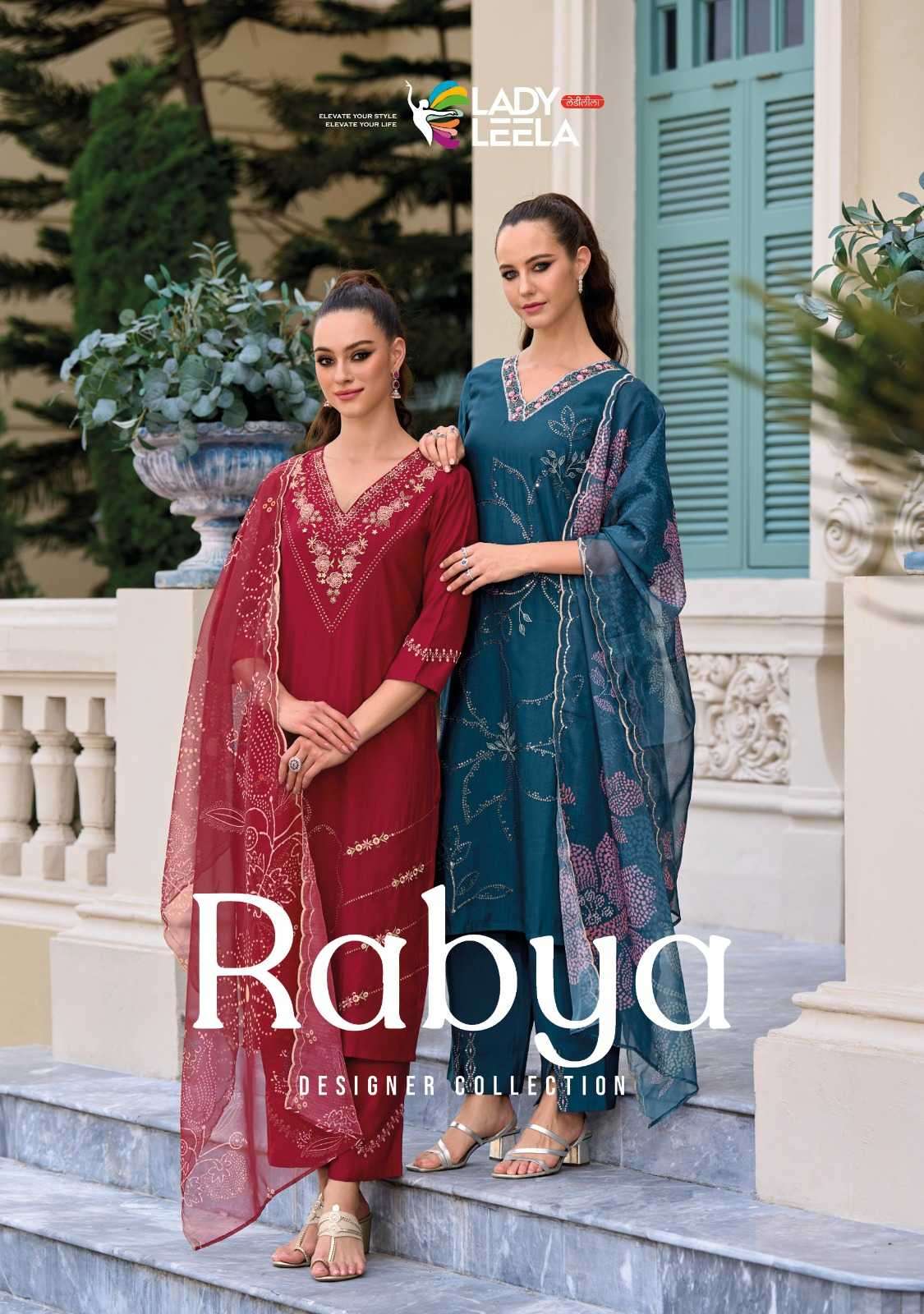 lady leela rabya series 1181-1186 Viscose Silk readymade suit 