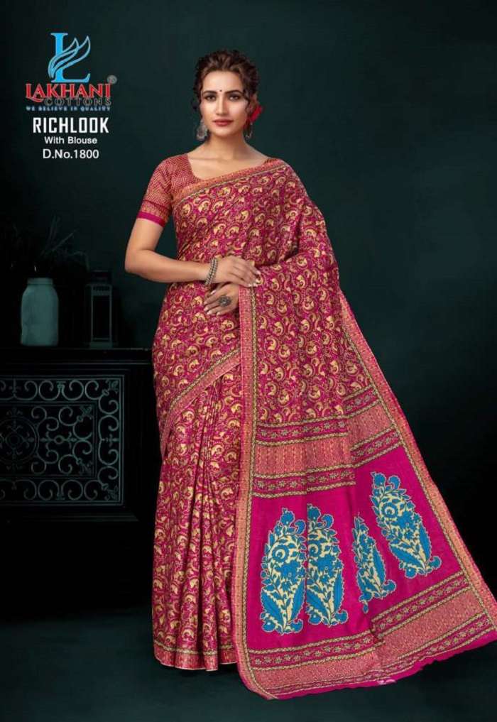 Lakhani Rich Look Vol-18 Heavy Cotton Printed saree