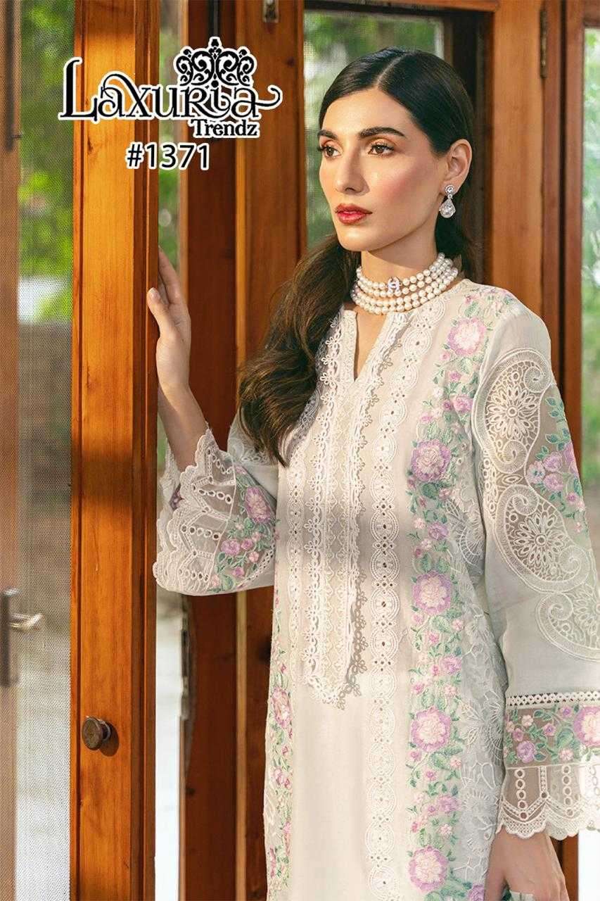 laxuria 1371 Faux Georgette Heavy Embroidery Tunic