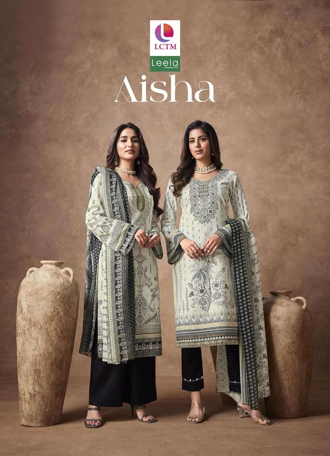 leela aisha series 1001-1008 cotton suit 