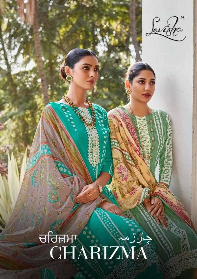 levisha charizma series 113-120 Lawn Cotton suit