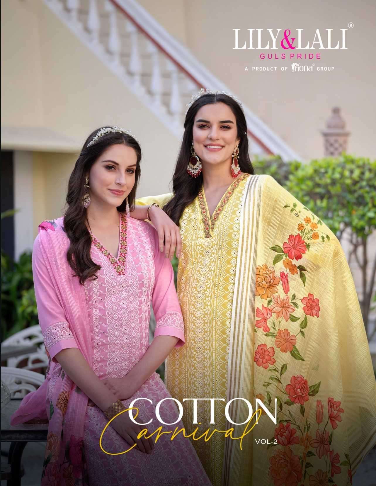 lily and lali cotton carnival vol 2 series 16901-16906 Cambric Cotton readymade suit 