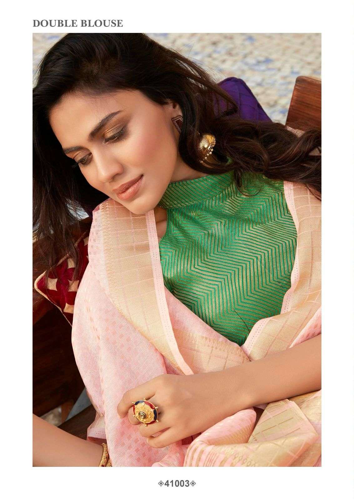 LT Fabrics MANYA designer Kora Silk saree With Blouse