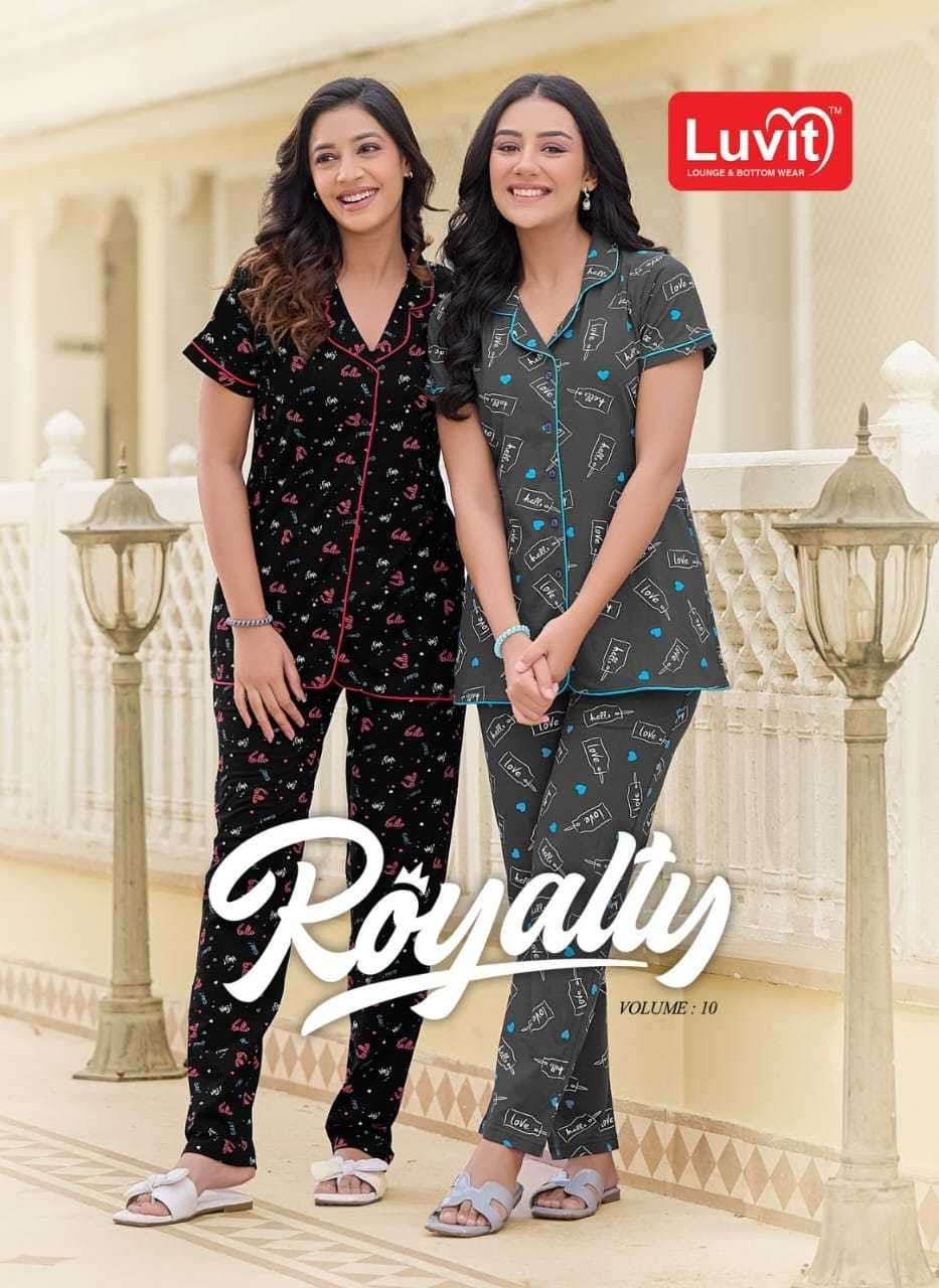 luvit fashion royalty vol 10 series 1001-1008 Pure Printed Sinker night suits