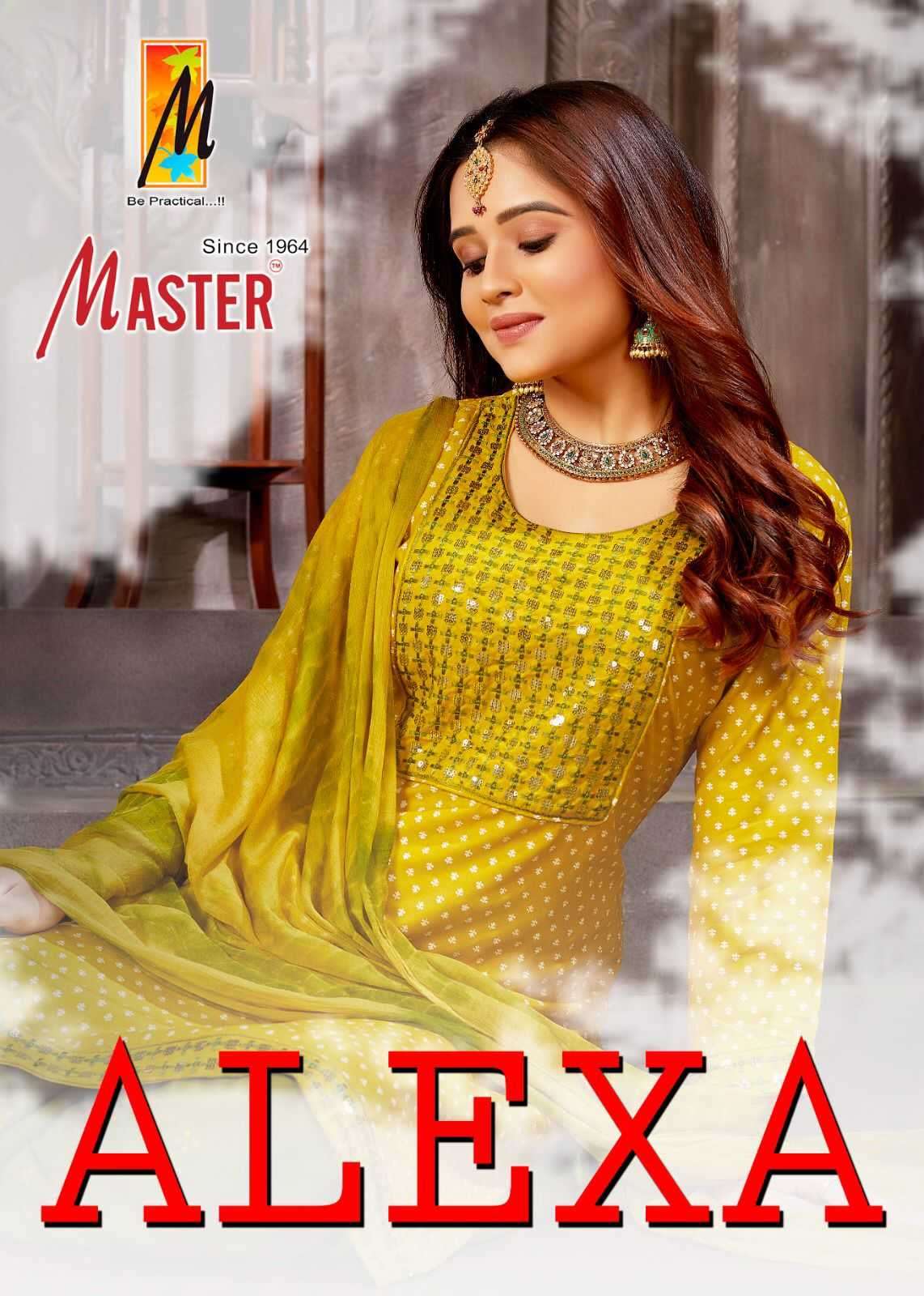 master alexa series 01-06 rayon readymade suit 