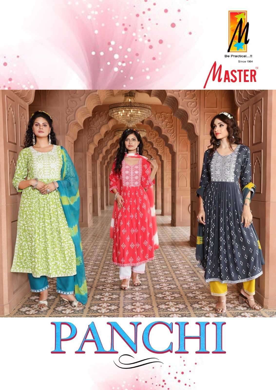 master panchi series 101-108 rayon readymade suit 