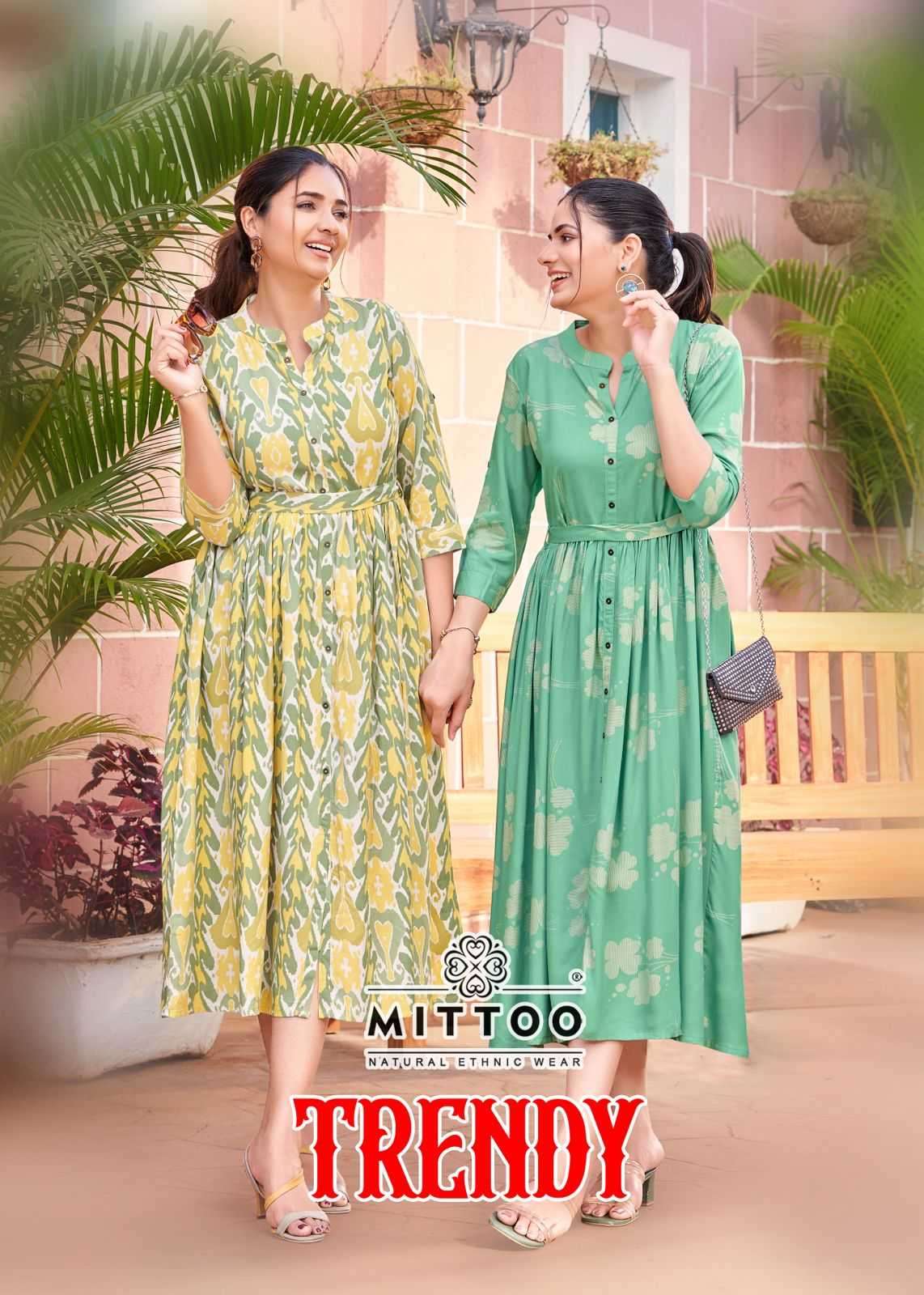 mittoo trendy series 2001-2004 Rayon Print kurti