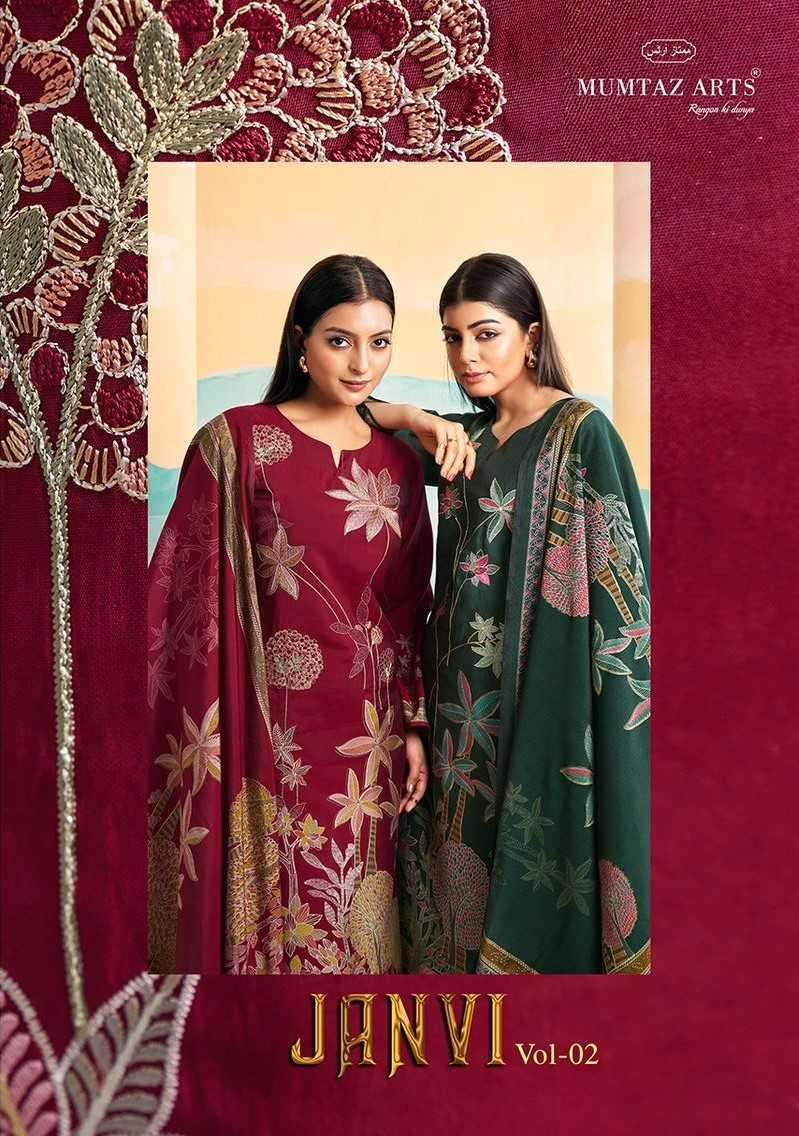 mumtaz arts janvi vol 2 series 1701-1706 pure viscose suit 