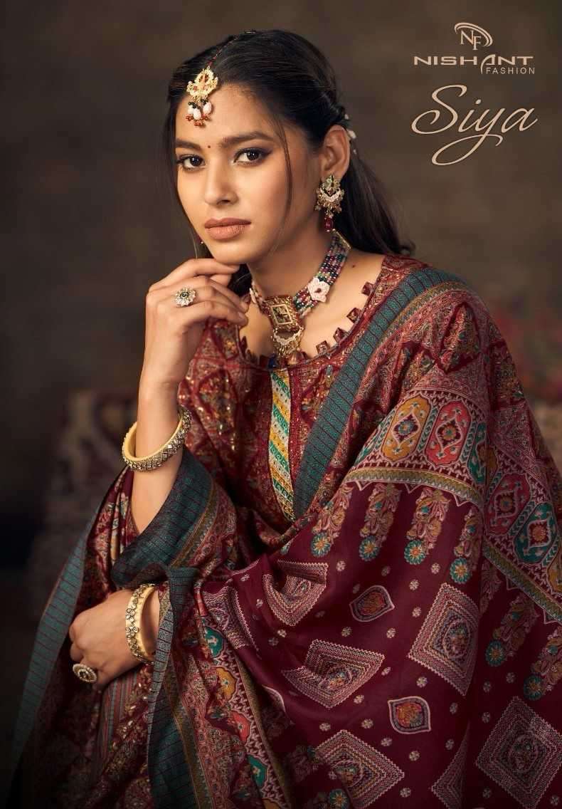 nishant siya series 63001-63008 modal silk suit 