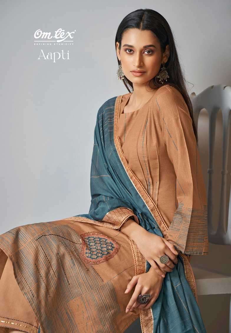 omtex aapti series 5031 linen cotton suit 