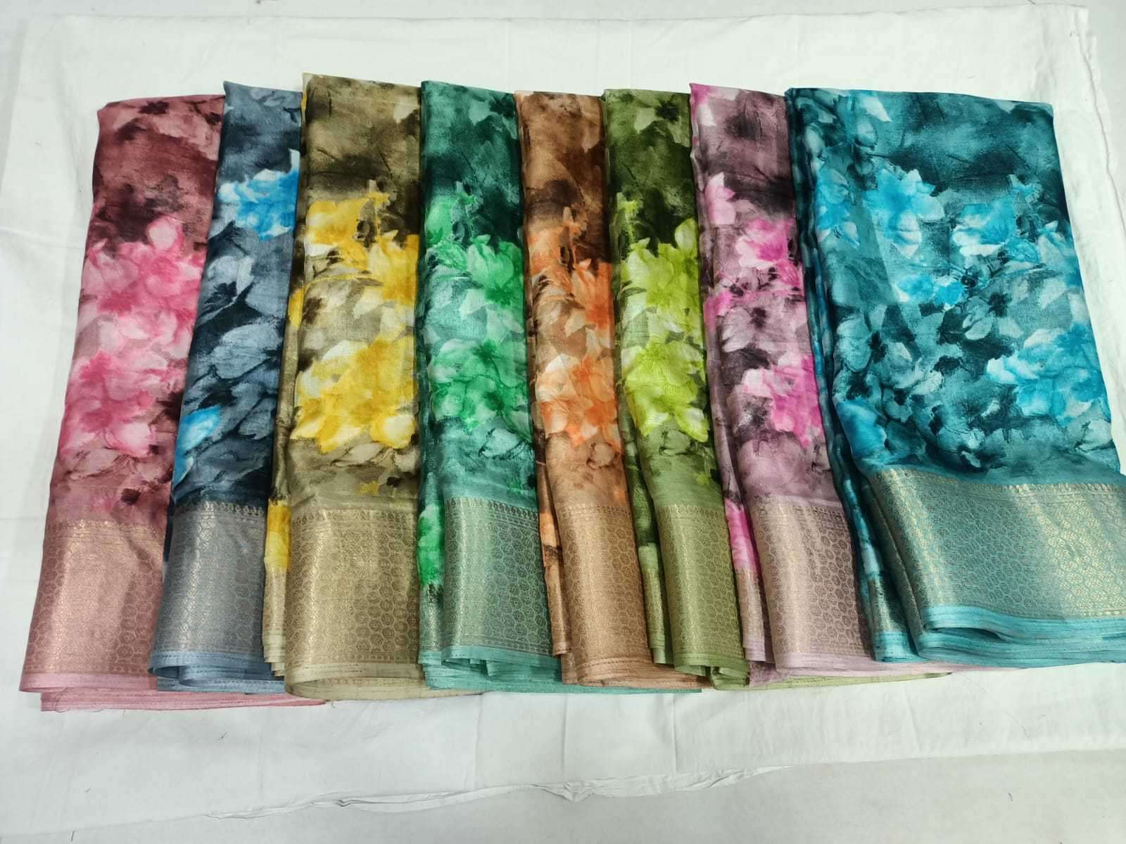 pr 1036 soft silk with blouse fancy sarees supplier