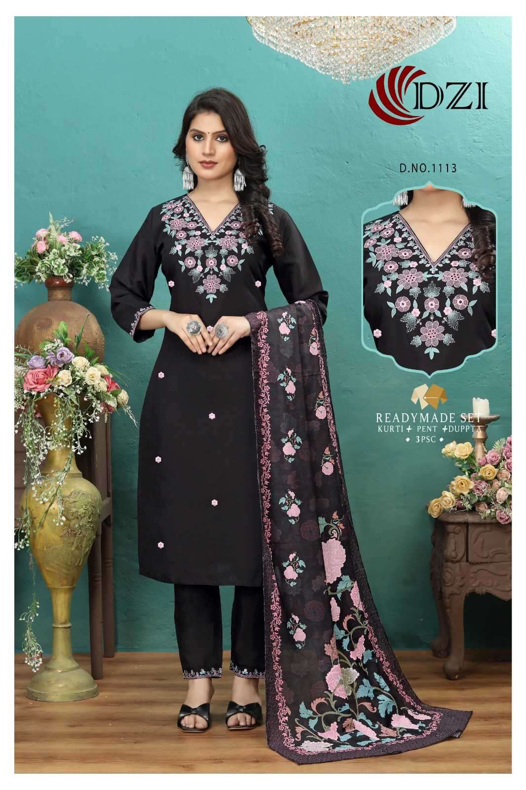 Pr 1113-1114 readymade beautiful handwork salwar kameez combo set