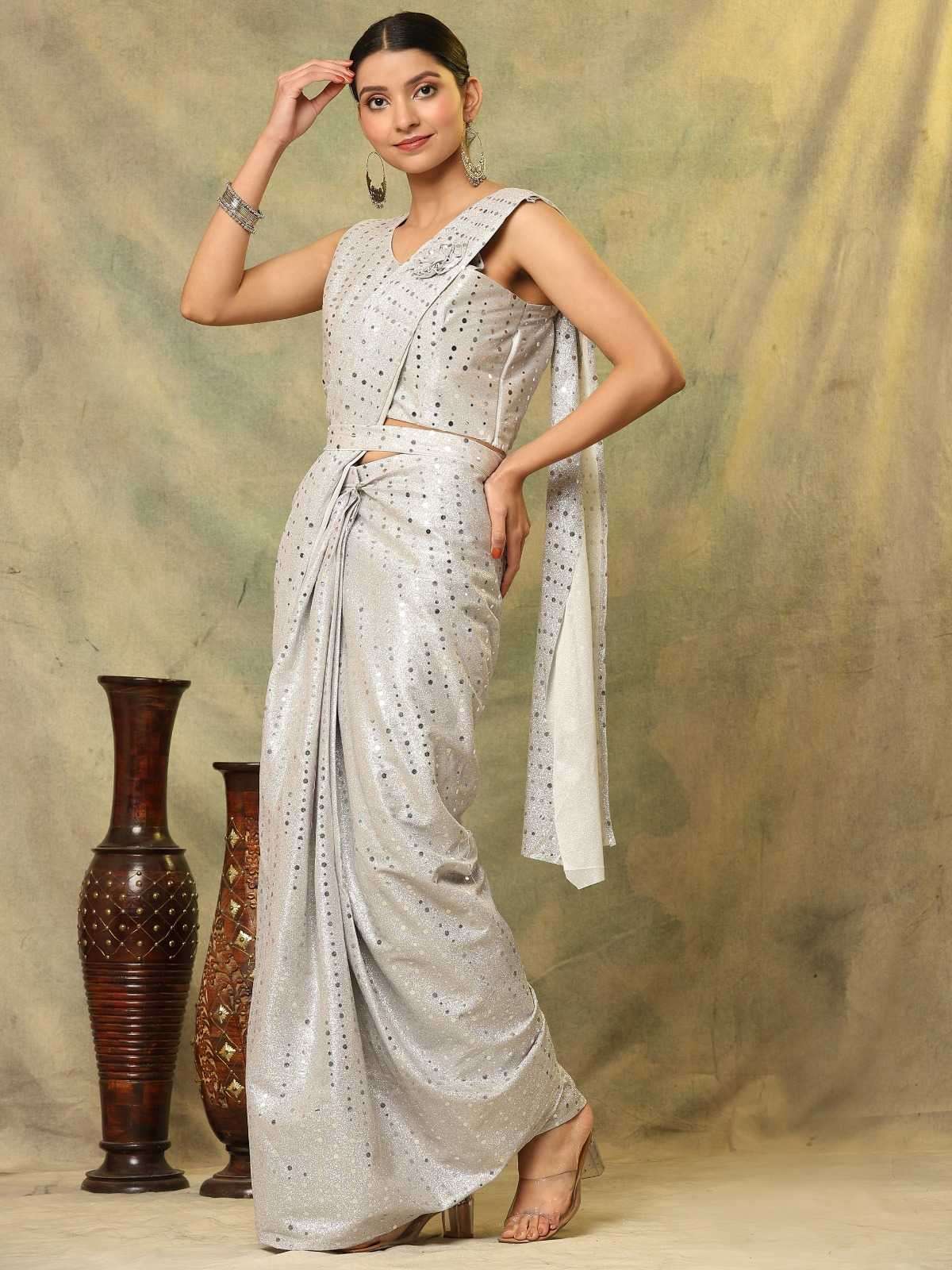 pr a298 designer ready to wear mirror work sarees