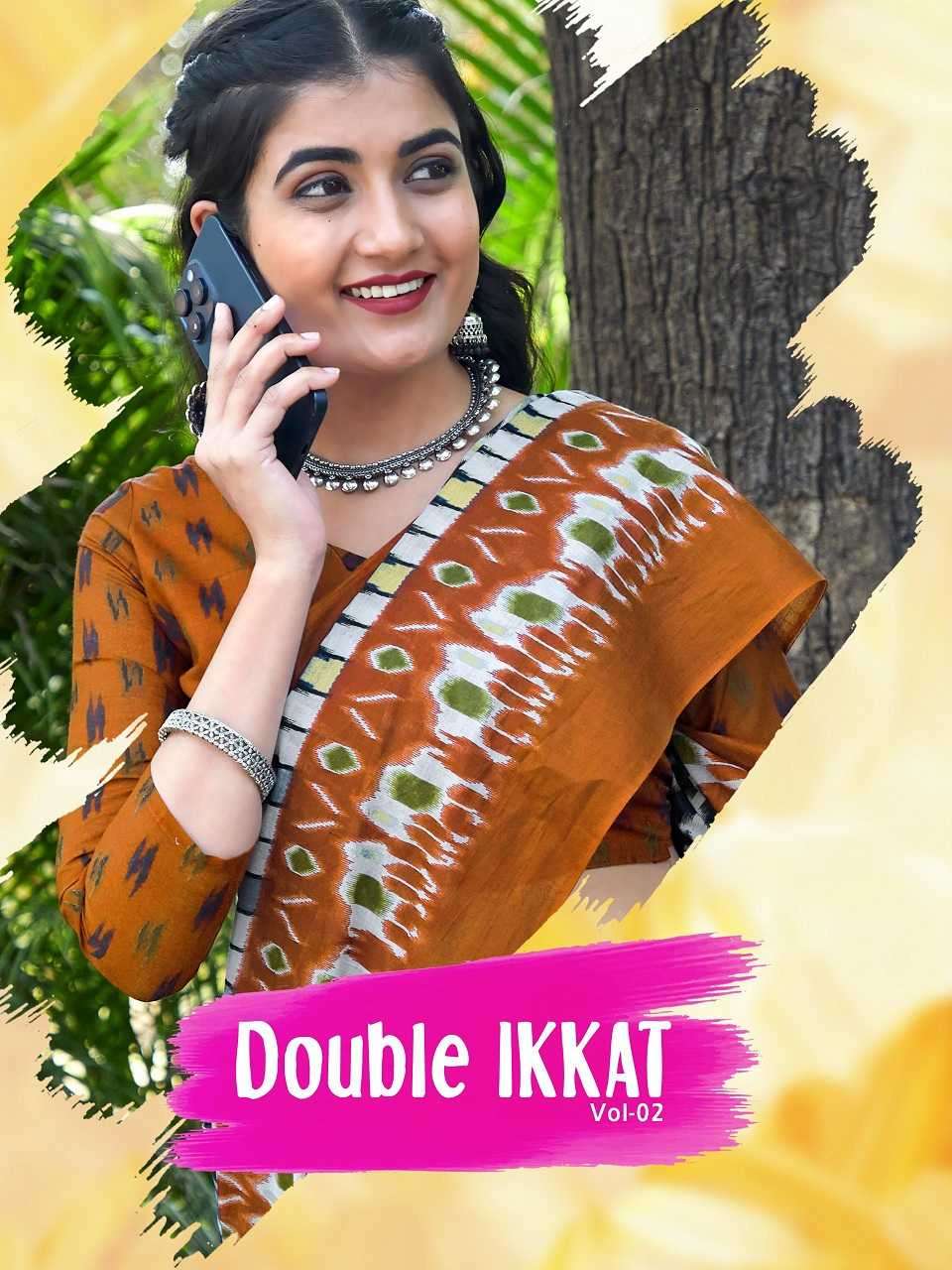 pr double ikkat vol 2 series 2001-2012 jaipuri cotton printed sarees 