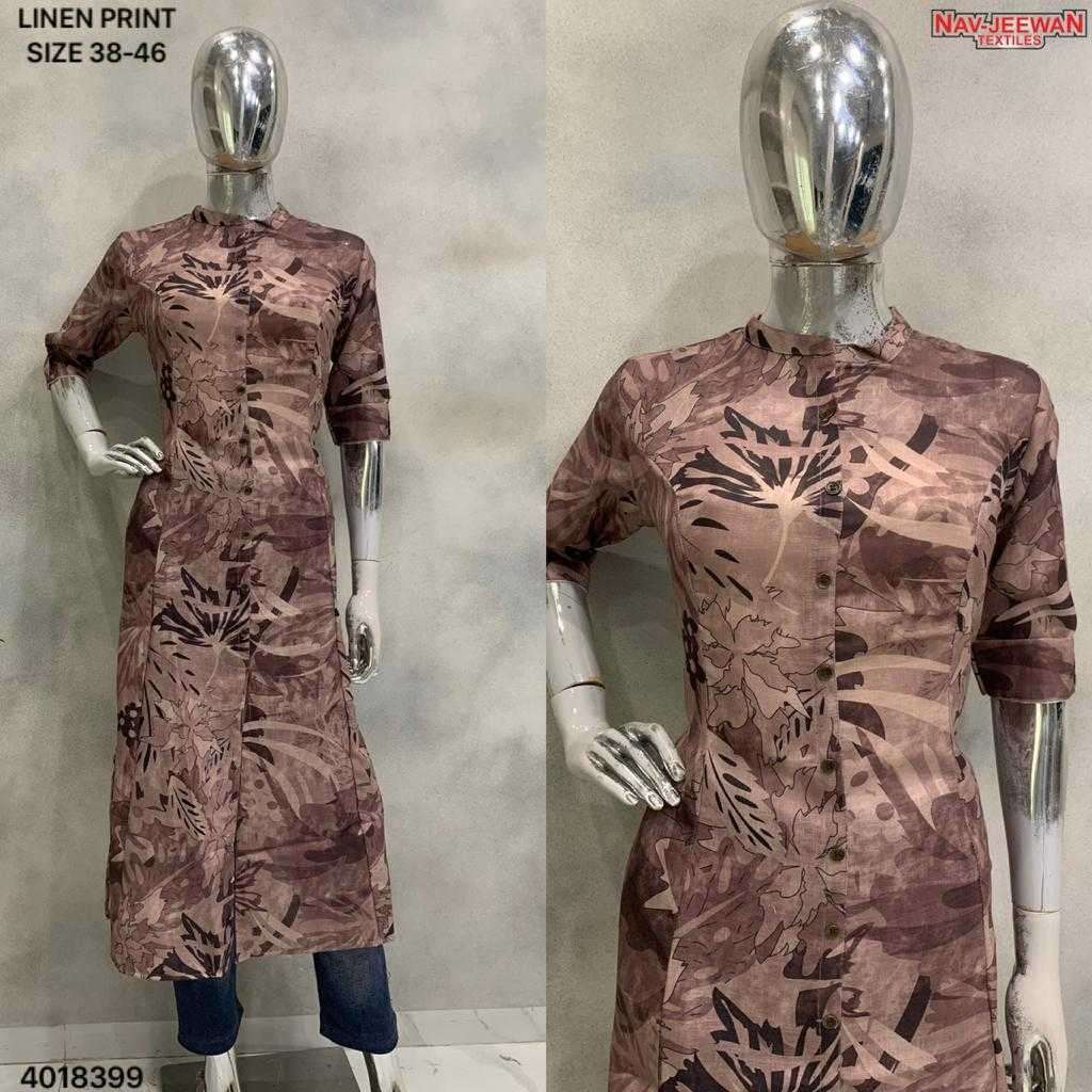 pr linen print 38-46 Linen print kurti