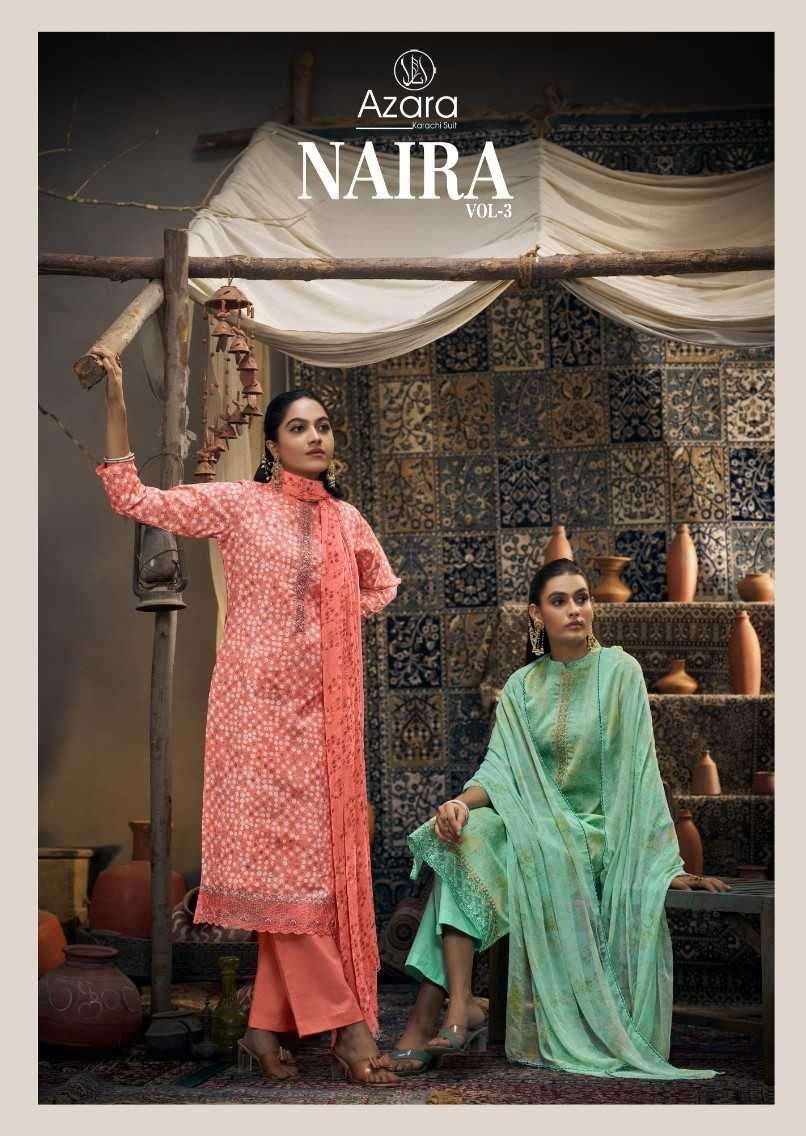 radhika azara naira vol 3 series 84001-84006 blossom cotton suit 