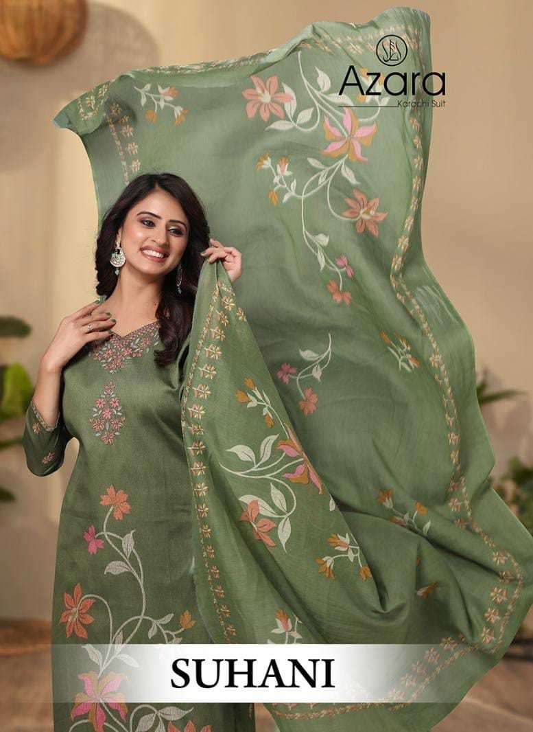 radhika suhani series 1007 zam cotton print suit