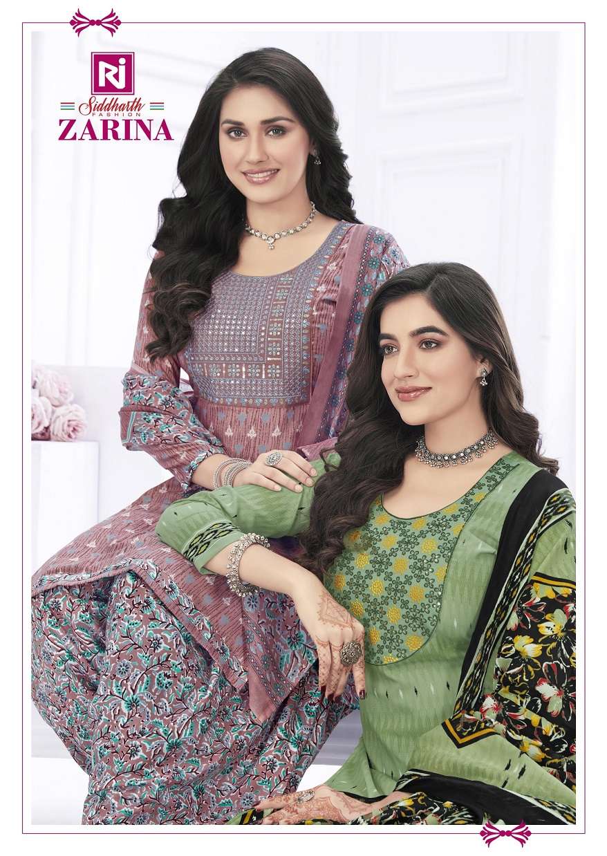 Rajasthan Zarina Vol-1 series 1001-1012 Cotton readymade suit 