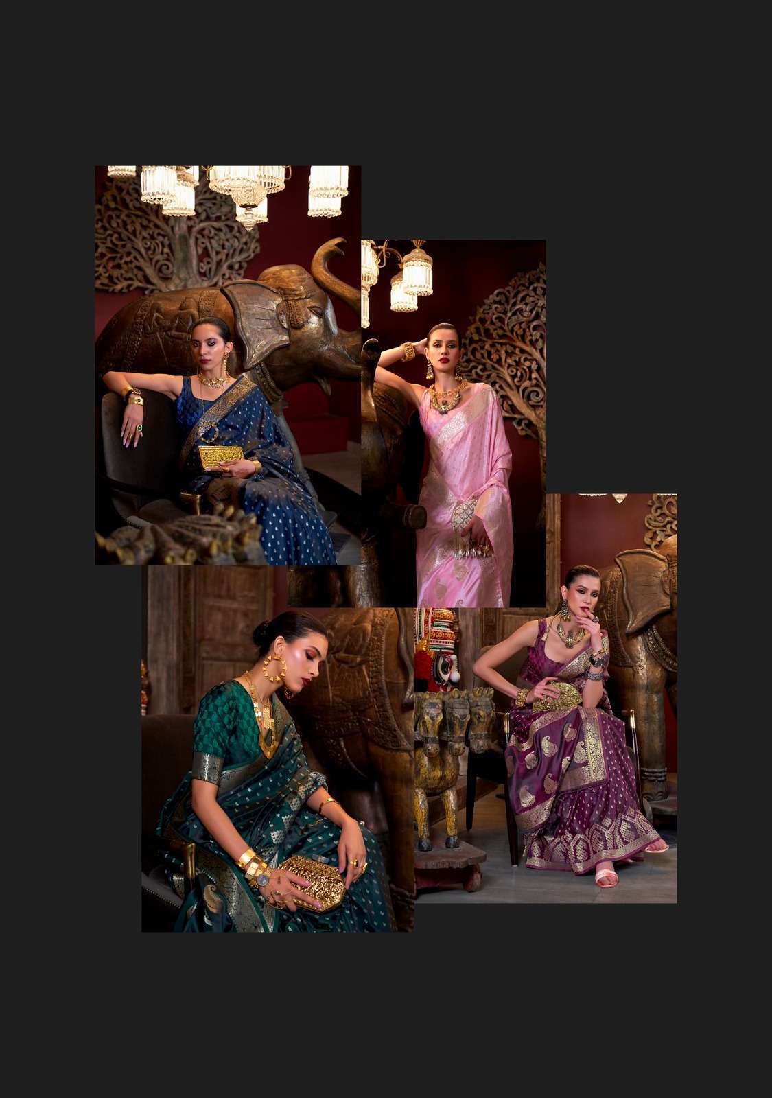 rajtex kontina silk series 323001-323010 Pure Satin Handloom Weaving saree