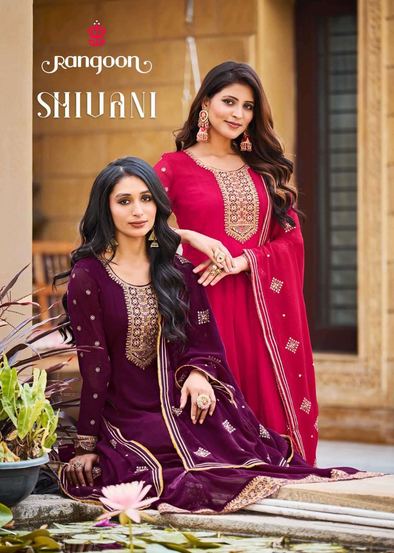 rangoon shivani series 5011-5014 Silk readymade suit 
