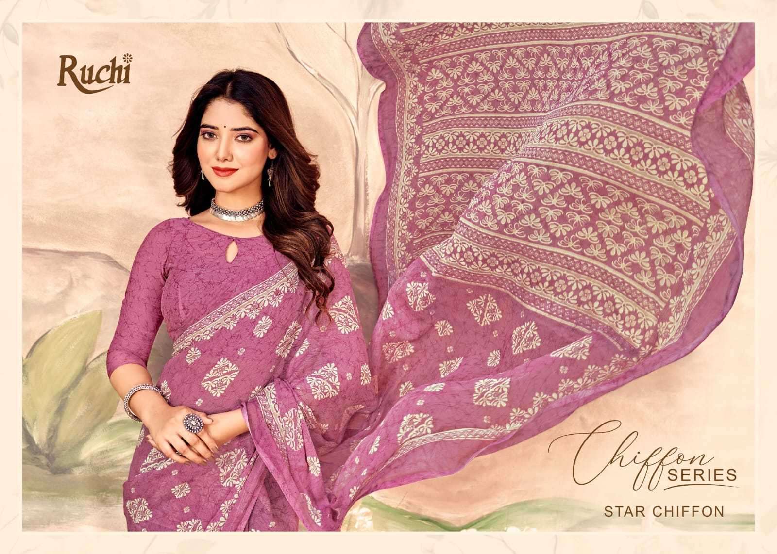 ruchi star chiffon vol 149 series 30901-30903 Chiffon saree