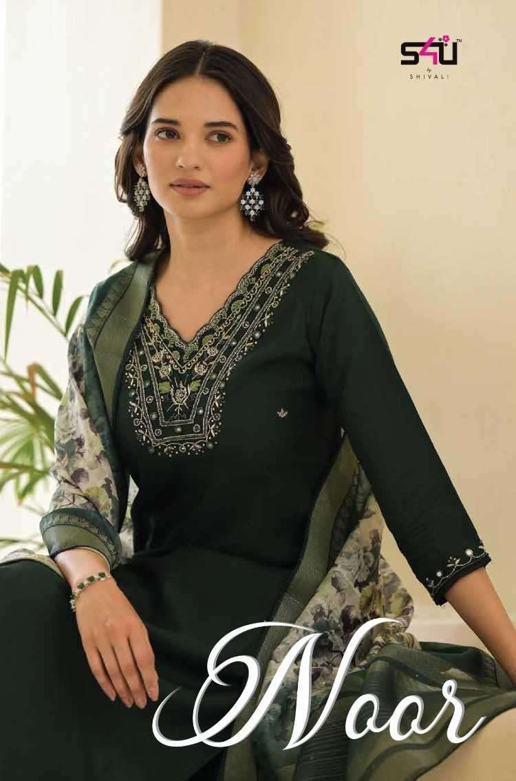 s4u shivali noor series 01-05 fancy readymade suit