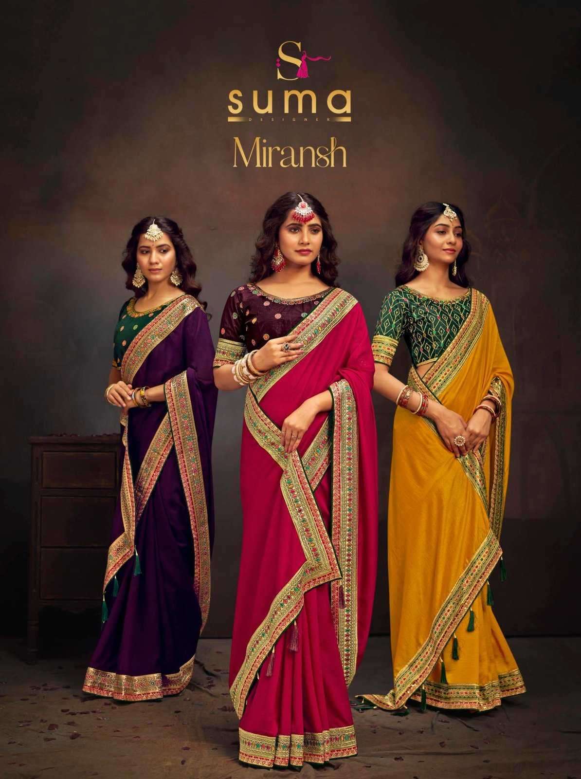 suma miransh series 1001-1008 fancy saree