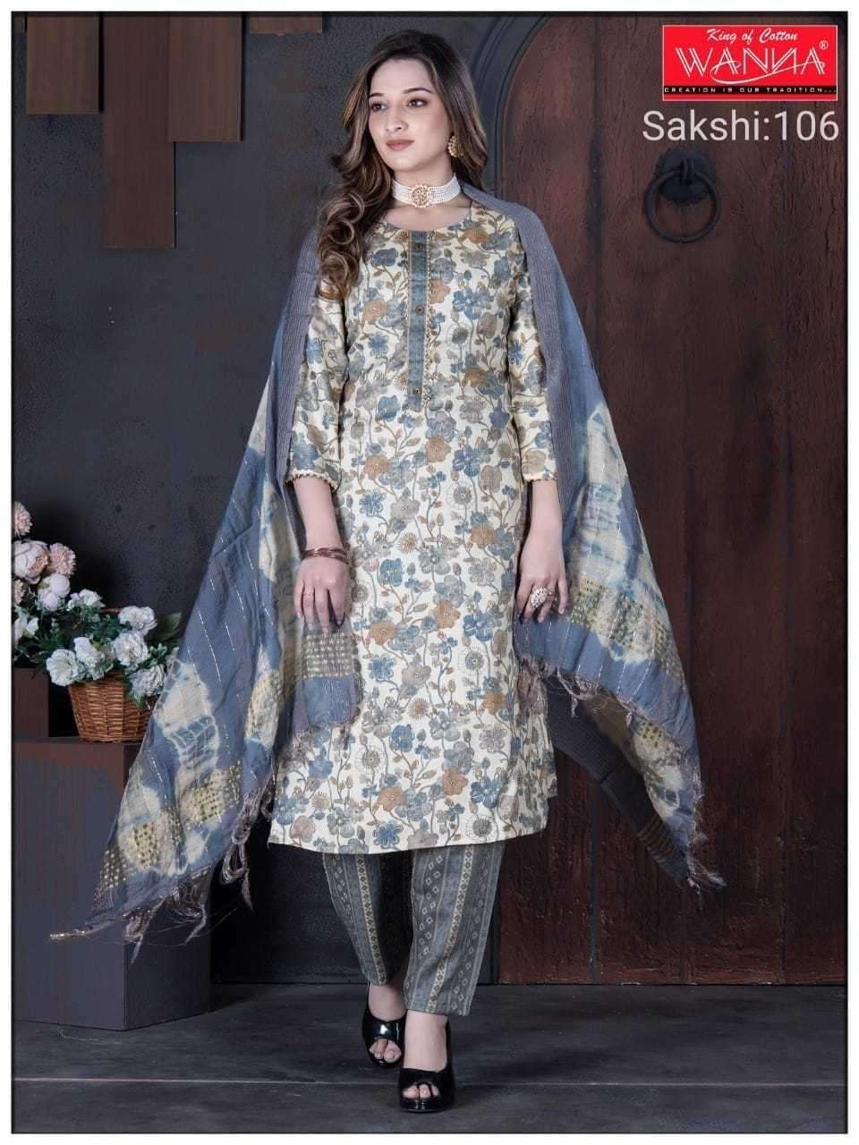 wanna sakshi series 101-106 Heavy capsule readymade suit